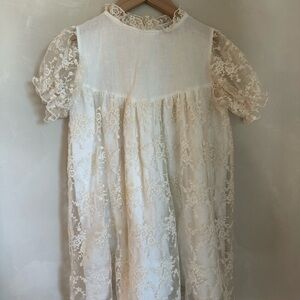 Bebe Organic - Girls lace dress - size 4/5